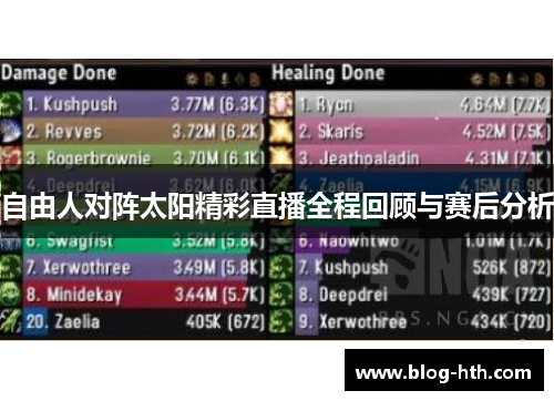 自由人对阵太阳精彩直播全程回顾与赛后分析